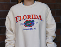 Florida Gator Uscape Bone Crewneck