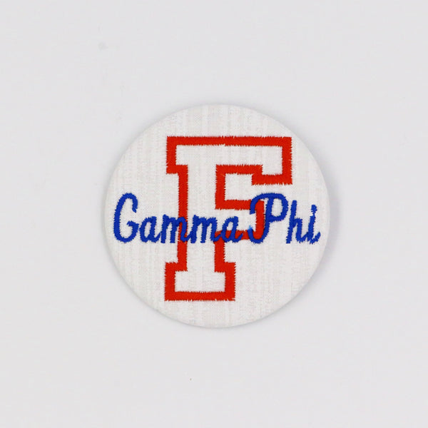 Gamma Phi Beta Florida "F" Game Day Embroidered Button