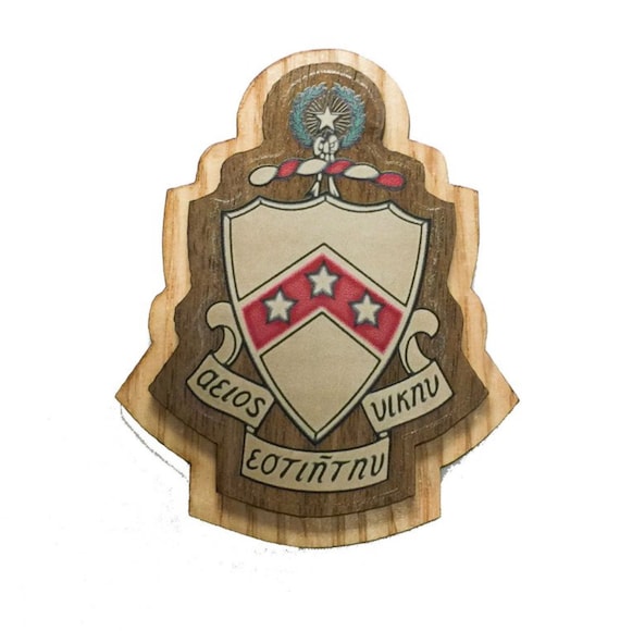 Phi Kappa Tau Large Wood Crest