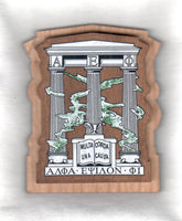 Alpha Epsilon Phi Large Wood Crest