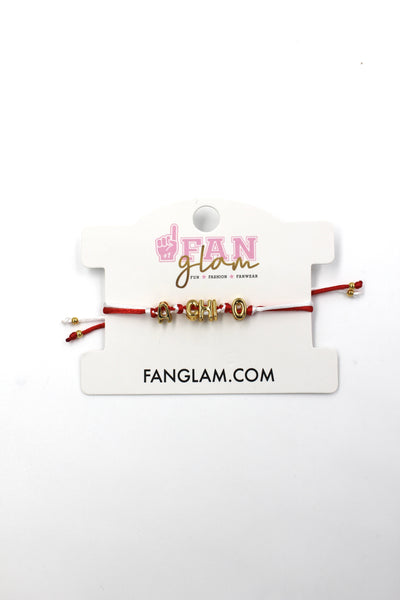 Alpha Chi Omega Bubble Bracelet