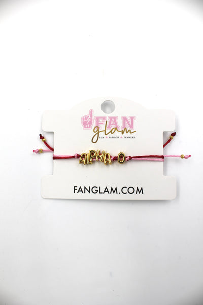 Alpha Omicron Pi Bubble Bracelet