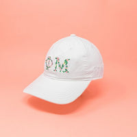 Phi Mu Floral Embroidered Hat