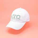 Alpha Chi Omega Floral Embroidered Hat