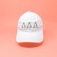 Delta Delta Delta Floral Embroidered Hat