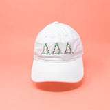 Delta Delta Delta Floral Embroidered Hat
