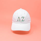 Delta Zeta Floral Embroidered Hat