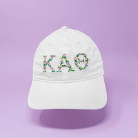 Kappa Alpha Theta Floral Embroidered Hat