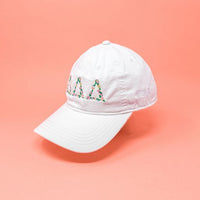 Delta Delta Delta Floral Embroidered Hat
