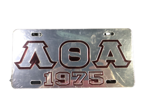 Lambda Theta Alpha License Plate