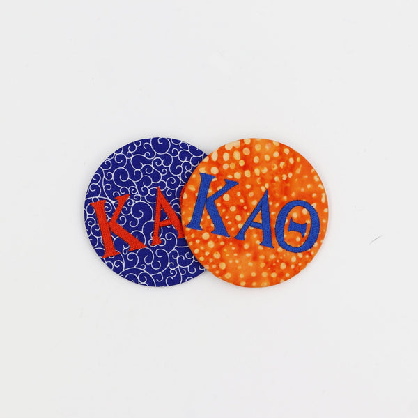 Kappa Alpha Theta Game Day Embroidered Button