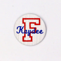 Kappa Delta Florida "F" Game Day Embroidered Button