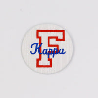 Kappa Kappa Gamma Florida "F" Game Day Embroidered Button