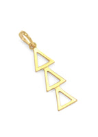 Delta Delta Delta 14K Solid Gold Lavalier