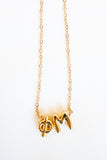 Phi Mu Bubble Letter Necklace