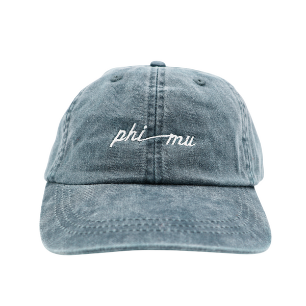 Phi Mu Script Hat