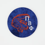 Pi Beta Phi Gator Mascot Game Day Embroidered Button