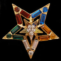 Order of the Eastern 1.5" Colored Jeweled Pin