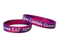 Sigma Lambda Gamma Silicone Bracelet