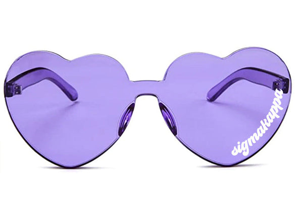 Sigma Kappa Heart Shaped Sunglasses