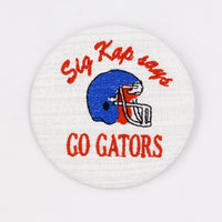 Sigma Kappa Gator Mascot Game Day Embroidered Button