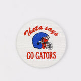 Kappa Alpha Theta Gator Mascot Game Day Embroidered Button