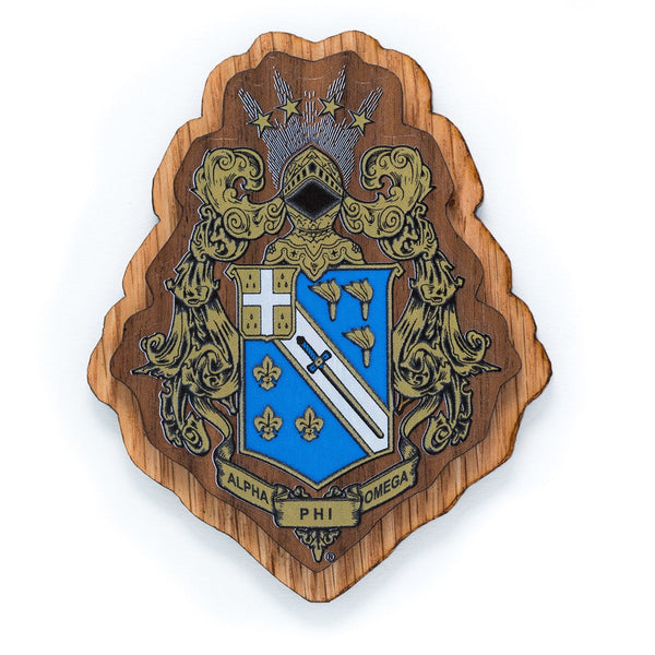Alpha Phi Omega Large Wood Crest