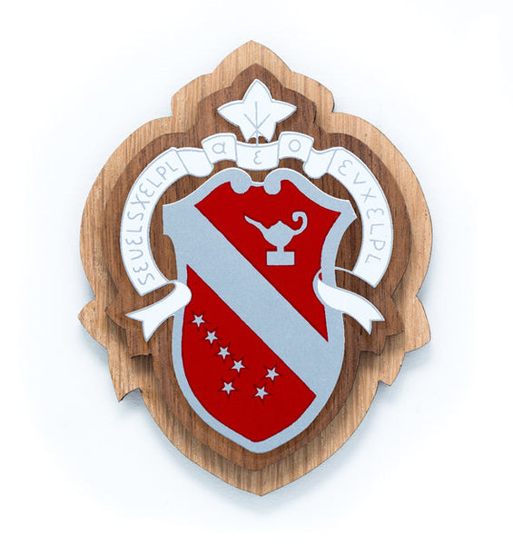 Alpha Phi Large Wood Crest