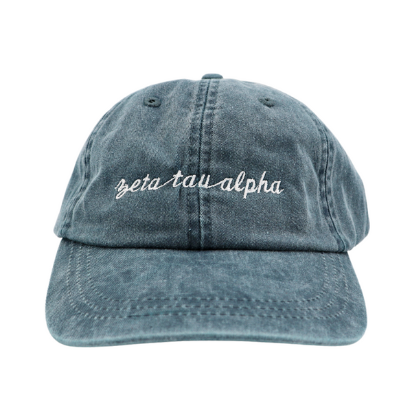 Zeta Tau Alpha Script Hat