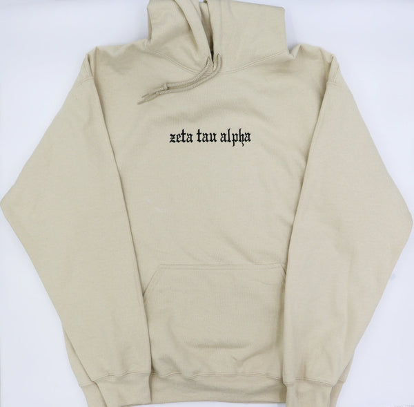 Zeta Tau Alpha Embroidered Hooded Sweatshirt