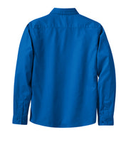 Sigma Gamma Rho Blue Ladies Long Sleeve Easy Care Shirt