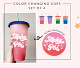 Chi Omega Color Changing Cups
