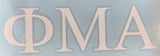 Frat Phi Mu Alpha Vinyl Decal