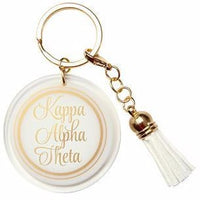 Kappa Alpha Theta Tassel Keychain