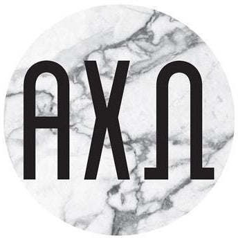 Alpha Chi Omega Marble Bumper Sticker