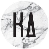 Kappa Delta Marble Bumper Sticker