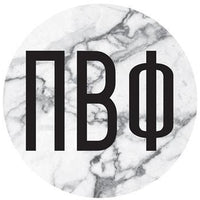 Pi Beta Phi Marble Bumper Sticker