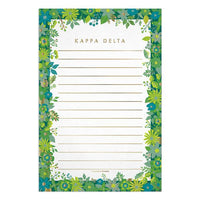 Kappa Delta Floral Notepad