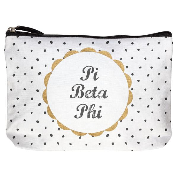 Pi Beta Phi Cotton Makeup Bag