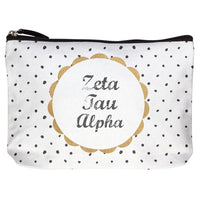 Zeta Tau Alpha Cotton Makeup Bag