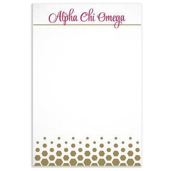 Alpha Chi Omega Notepad