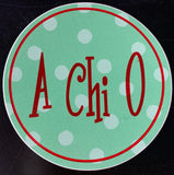 Alpha Chi Omega Vinyl Decal