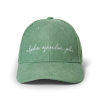 Alpha Epsilon Phi Embroidered Corduroy Hat