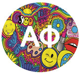 Alpha Phi Printed Button Collection