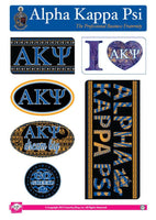 Alpha Kappa Psi  Bohemian Sticker Sheet