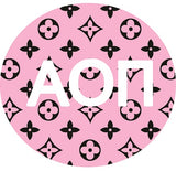 Alpha Omicron Pi Printed Button Collection