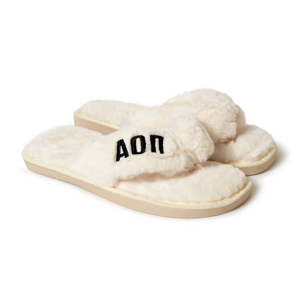 Alpha Omicron Pi Furry Slippers