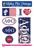 Alpha Phi Omega  American Sticker Sheet