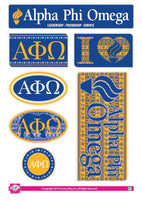 Alpha Phi Omega  Bohemian Sticker Sheet
