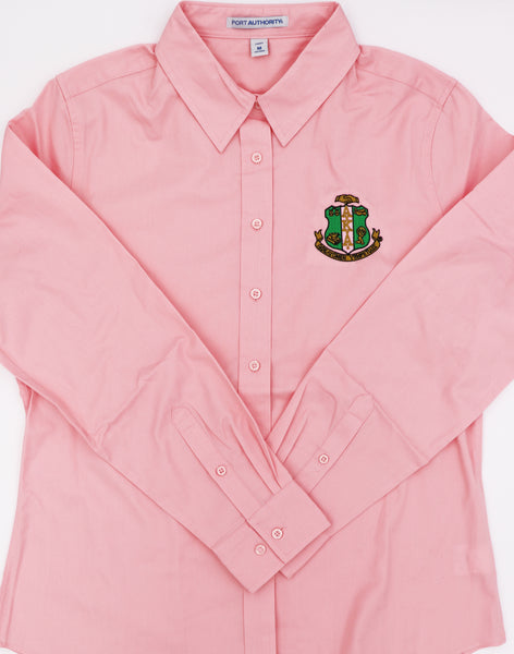 aka dress shirt AKA Ladies Contour Oxford Dress Shirt Xpress Yourself Sportswear